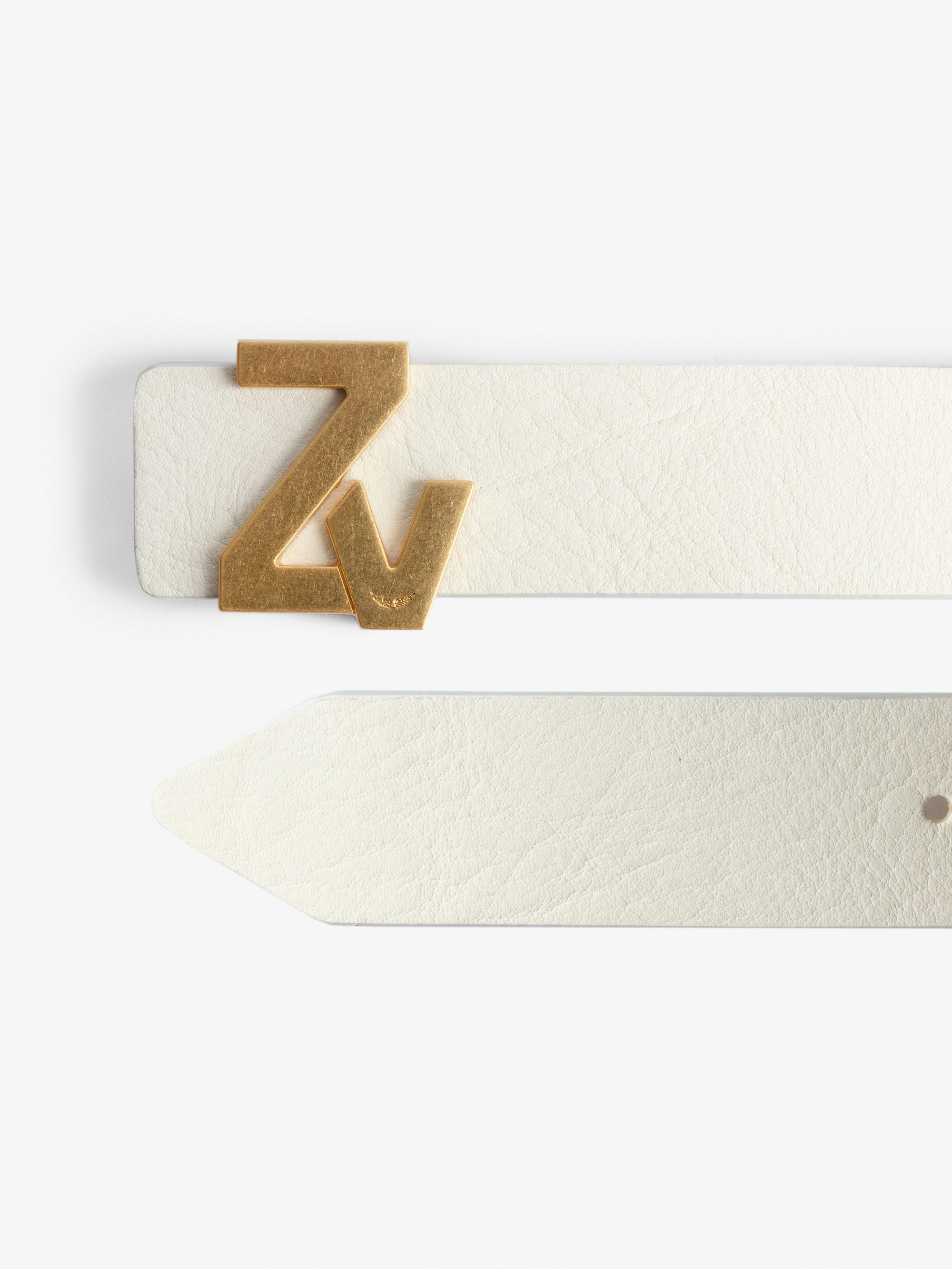 ZV Initiale Belt - 30mm wide leather belt with signature ZV buckle.